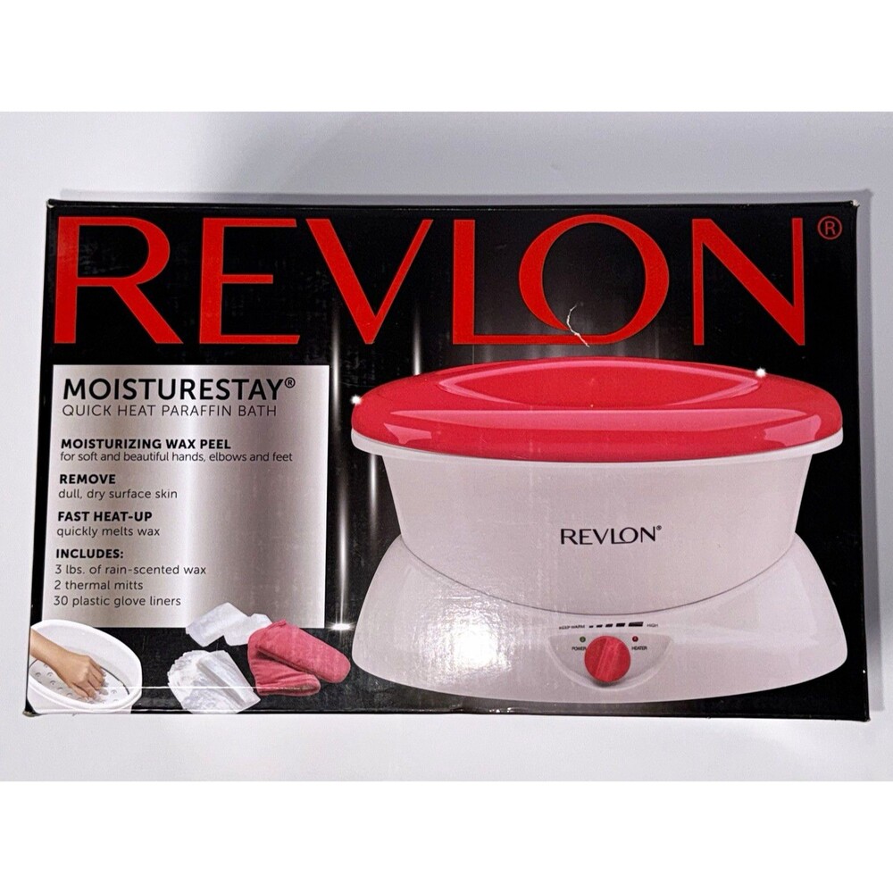 Revlon Moisture Stay Paraffin Bath RVSP3501 Multiple Heat Set White/Red Works